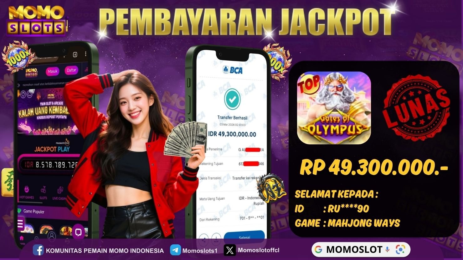 MOMOSLOTS JACKPOT SLOT GATES OF OLYMPUS